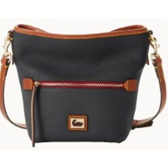 Dooney & Bourke Handbags - NEW! Dooney & Bourke Black Camden Pebblie Mini Hobo Leather Crossbody Bag